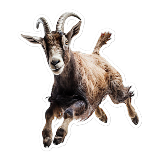 Alpine Goat Sticker - Stickerfy.ai