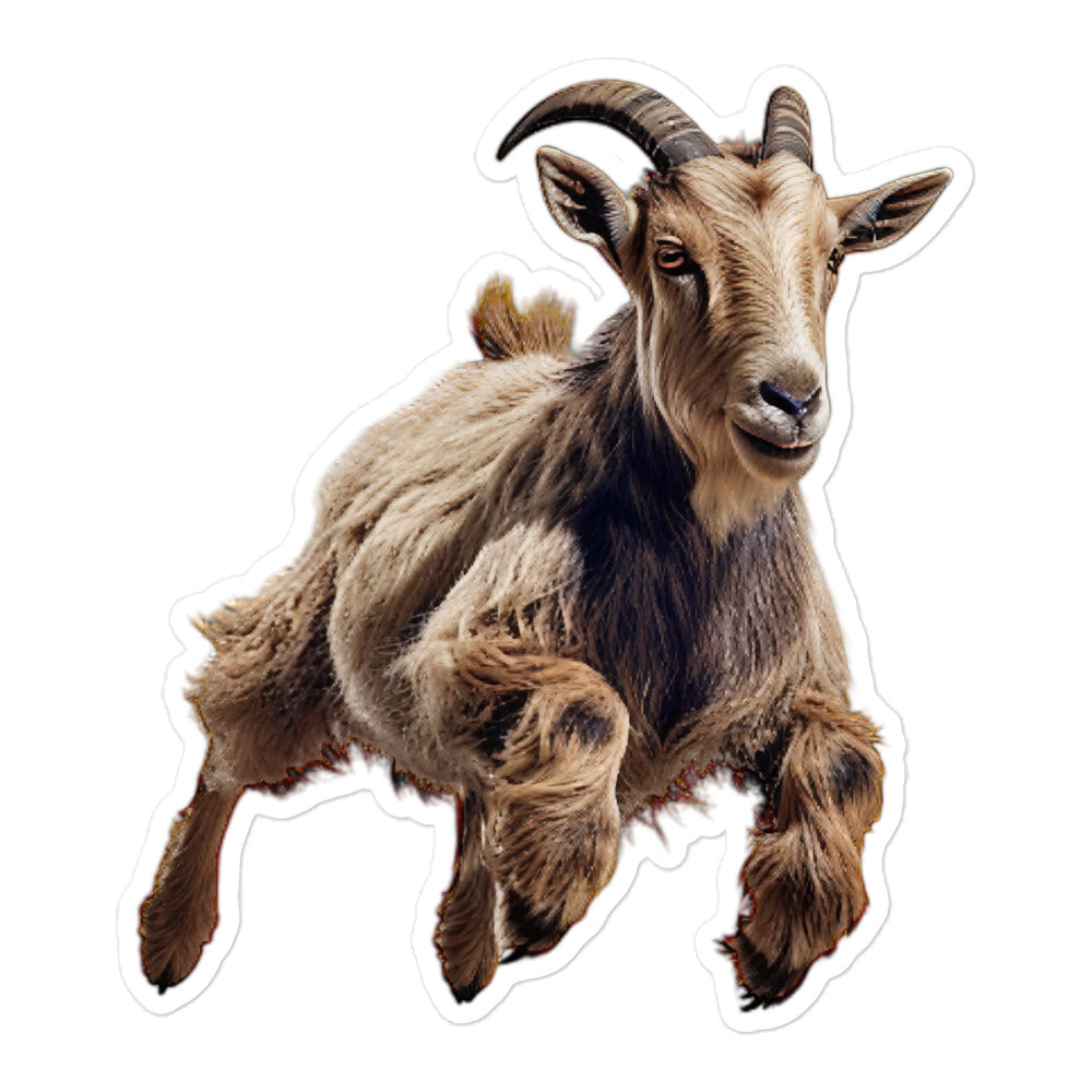 Alpine Goat Sticker - Stickerfy.ai