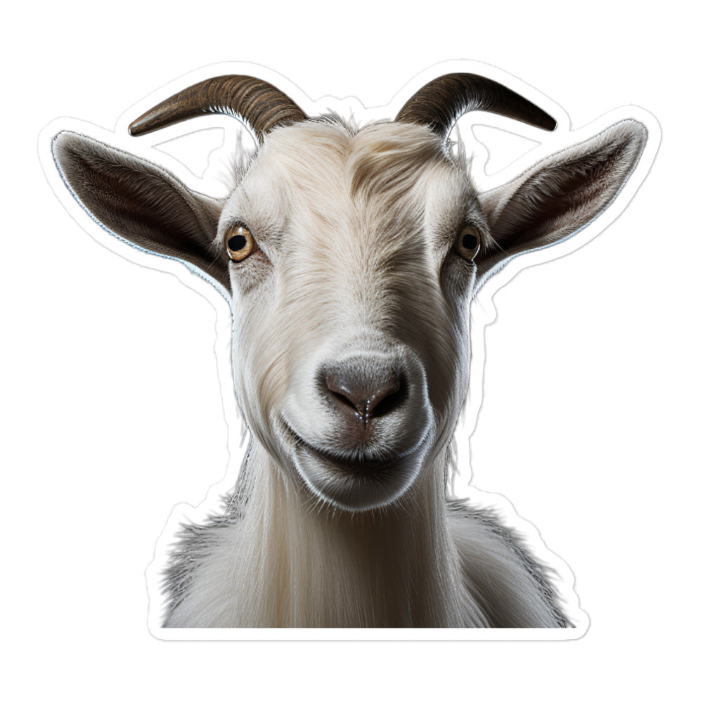 Saanen Goat Sticker - Stickerfy.ai