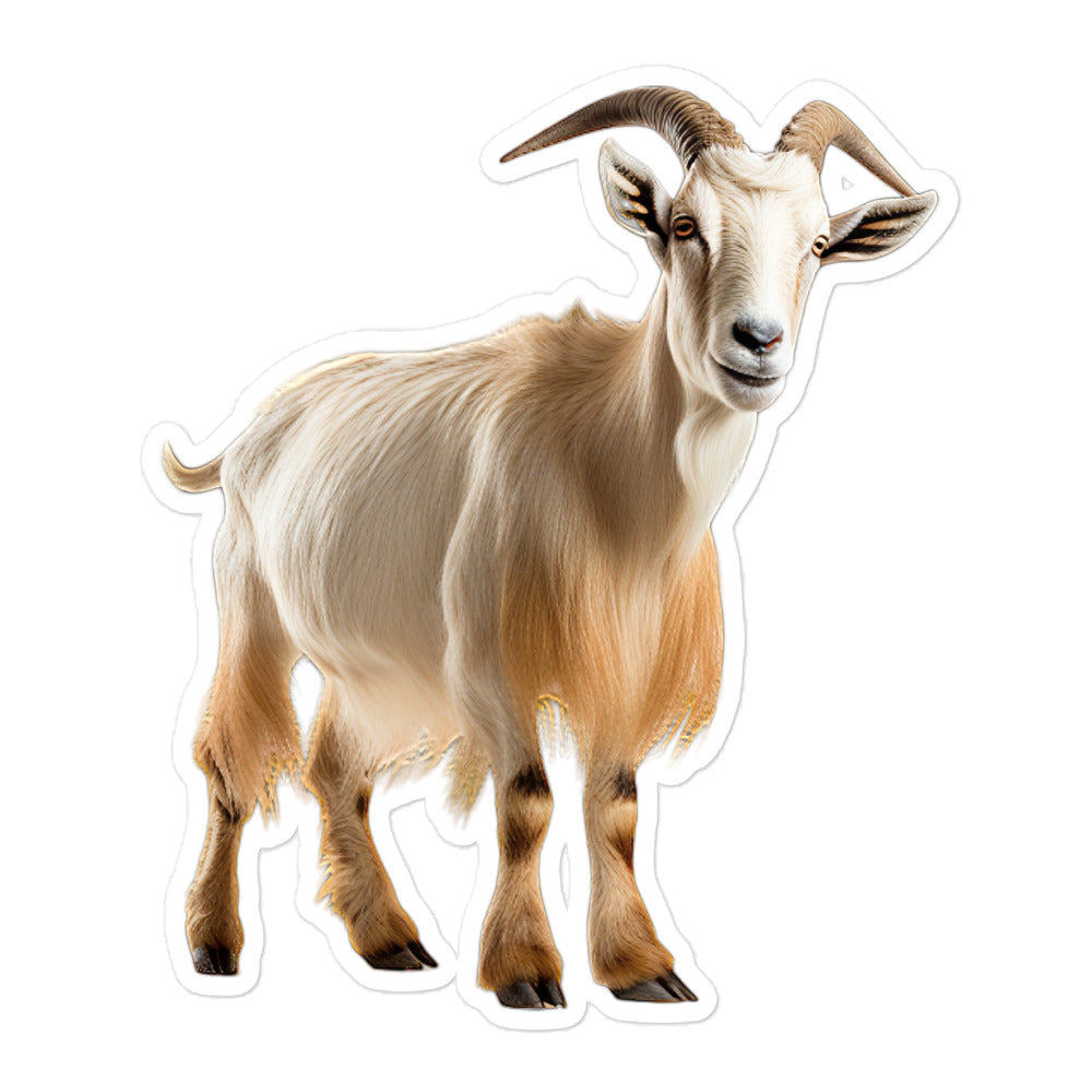 Saanen Goat Sticker - Stickerfy.ai