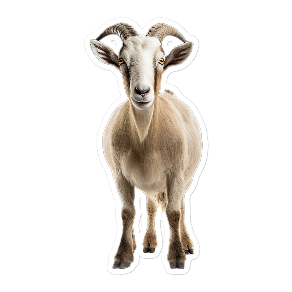 Saanen Goat Sticker - Stickerfy.ai