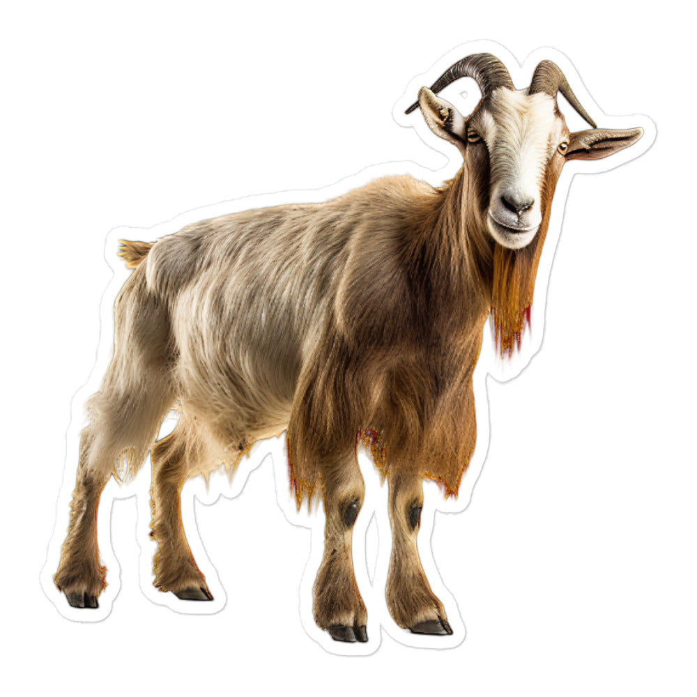 Saanen Goat Sticker - Stickerfy.ai