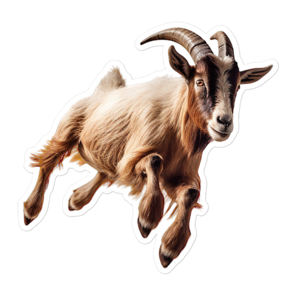 LaMancha Goat Sticker - Stickerfy.ai