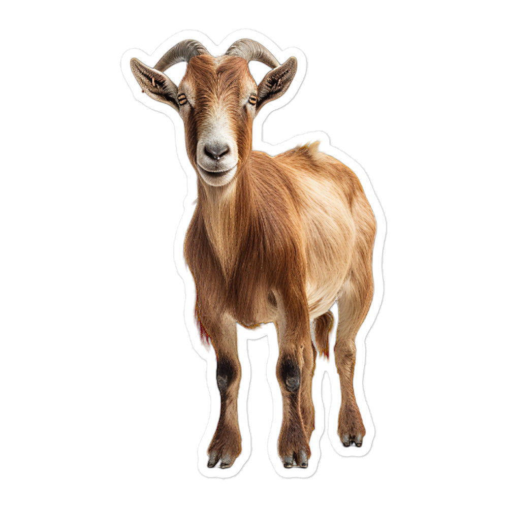 LaMancha Goat Sticker - Stickerfy.ai
