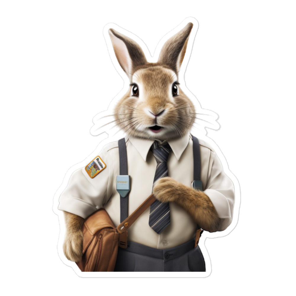 Beveren Transit Operator Bunny Sticker - Stickerfy.ai