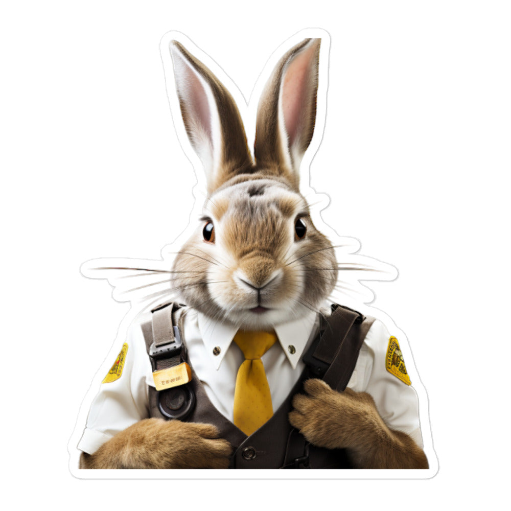 Beveren Transit Operator Bunny Sticker - Stickerfy.ai