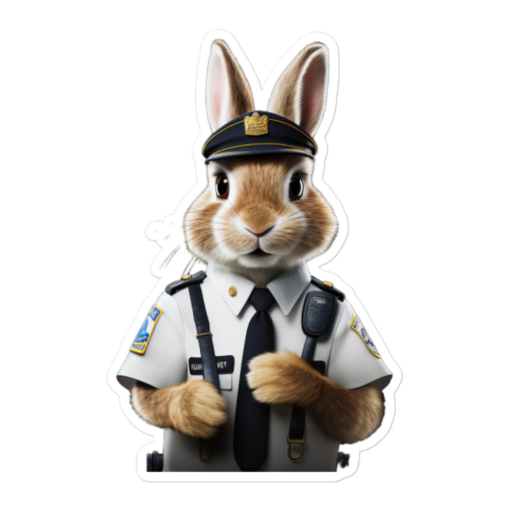 Beveren Transit Operator Bunny Sticker - Stickerfy.ai