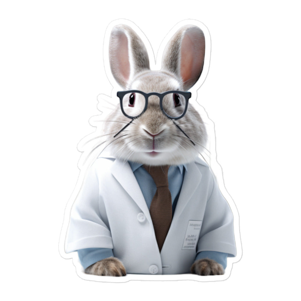 Beveren Compassionate Doctor Bunny Sticker - Stickerfy.ai