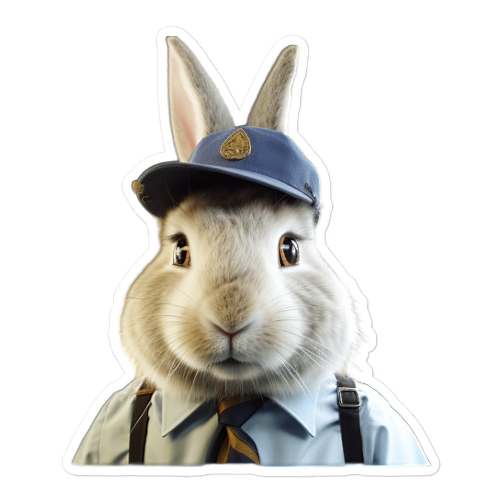 Californian Transit Operator Bunny Sticker - Stickerfy.ai
