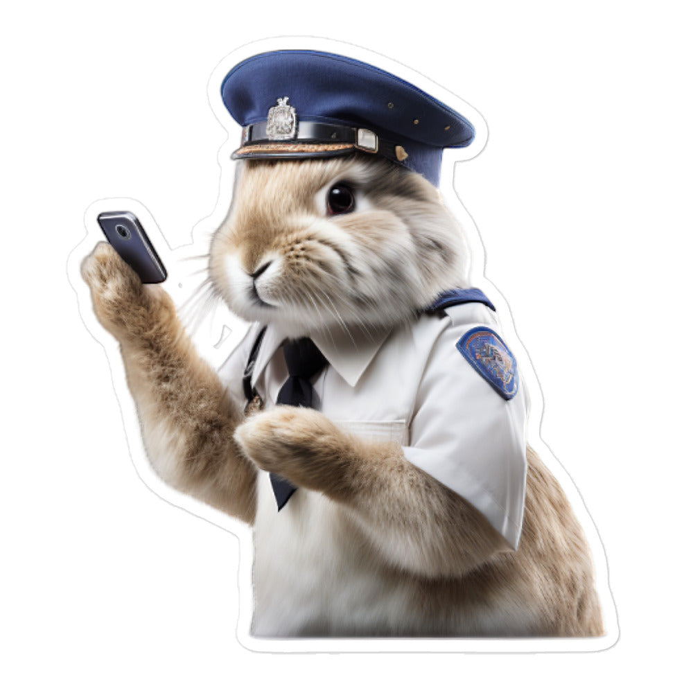 Californian Transit Operator Bunny Sticker - Stickerfy.ai