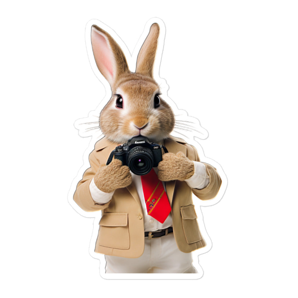 Californian Persuasive Sales Bunny Sticker - Stickerfy.ai