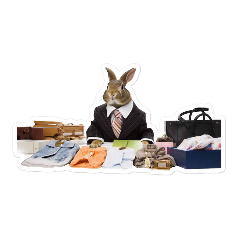 Californian Persuasive Sales Bunny Sticker - Stickerfy.ai