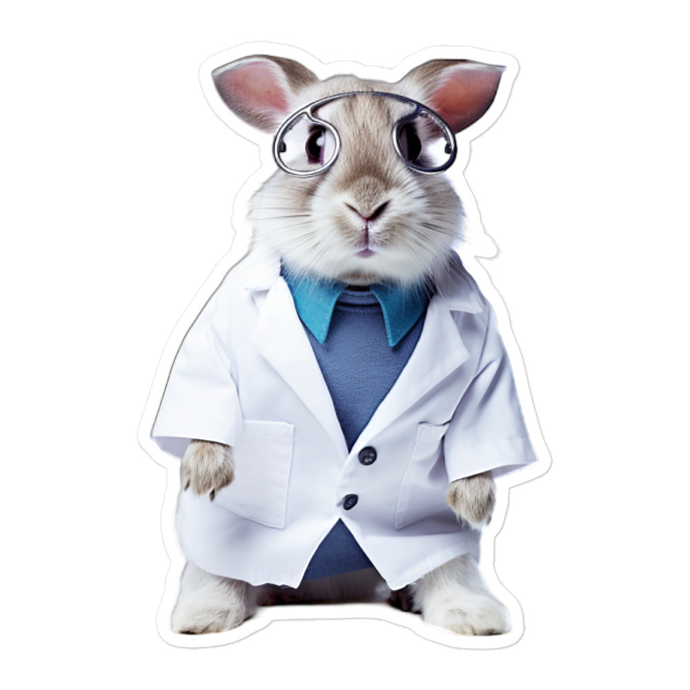 Californian Compassionate Doctor Bunny Sticker - Stickerfy.ai