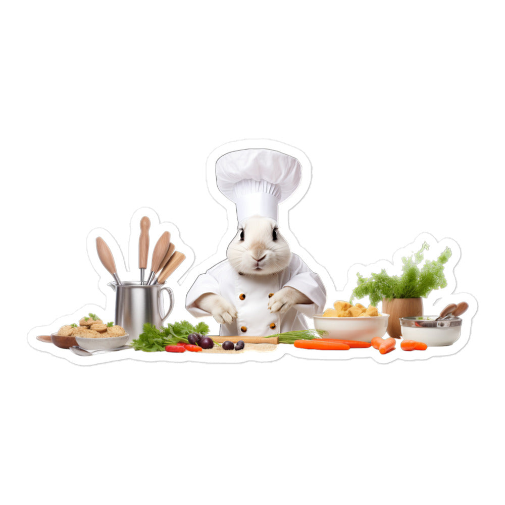 Californian Chef Bunny Sticker - Stickerfy.ai