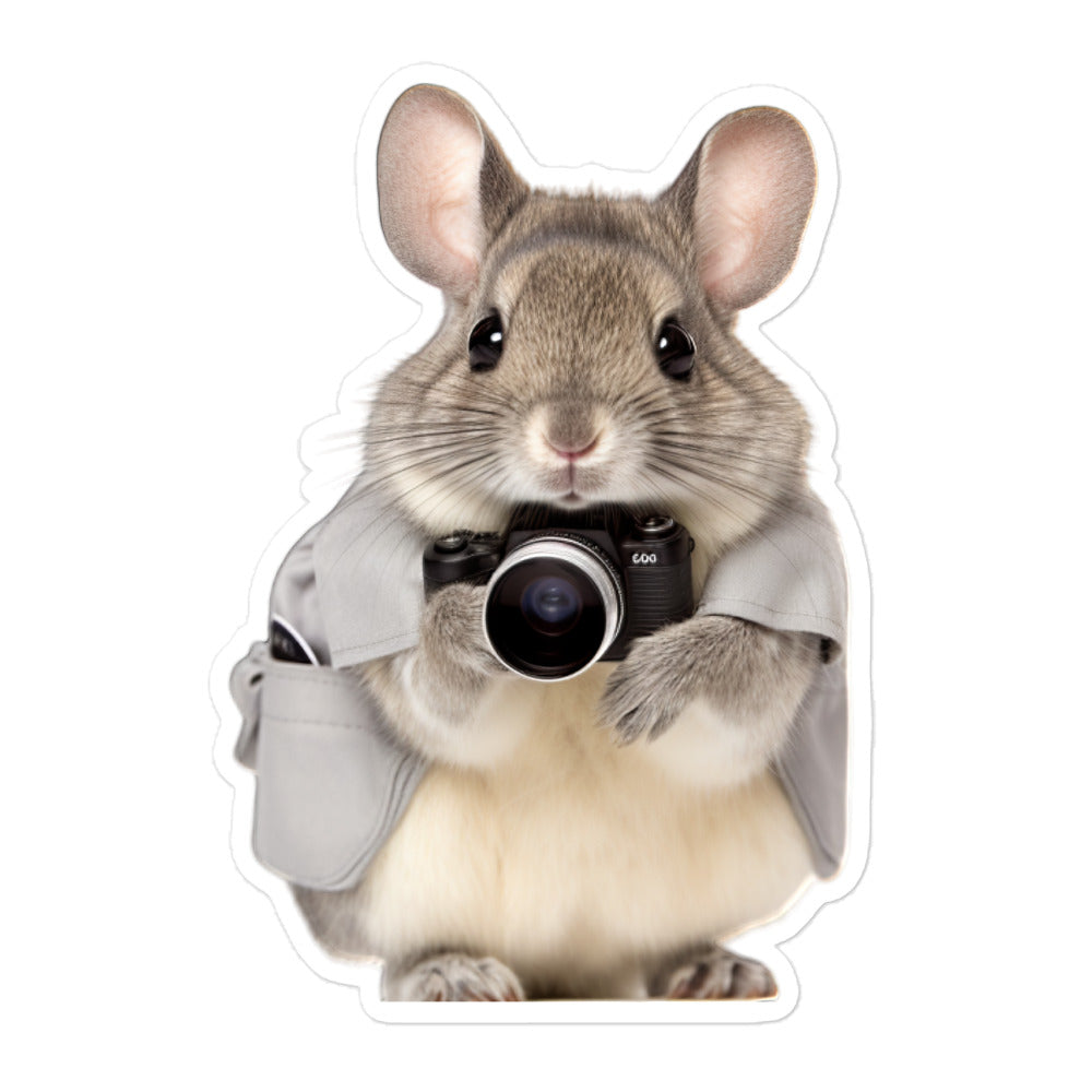 Chinchilla Security Officer Bunny Sticker - Stickerfy.ai