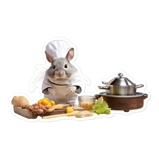 Chinchilla Chef Bunny Sticker - Stickerfy.ai