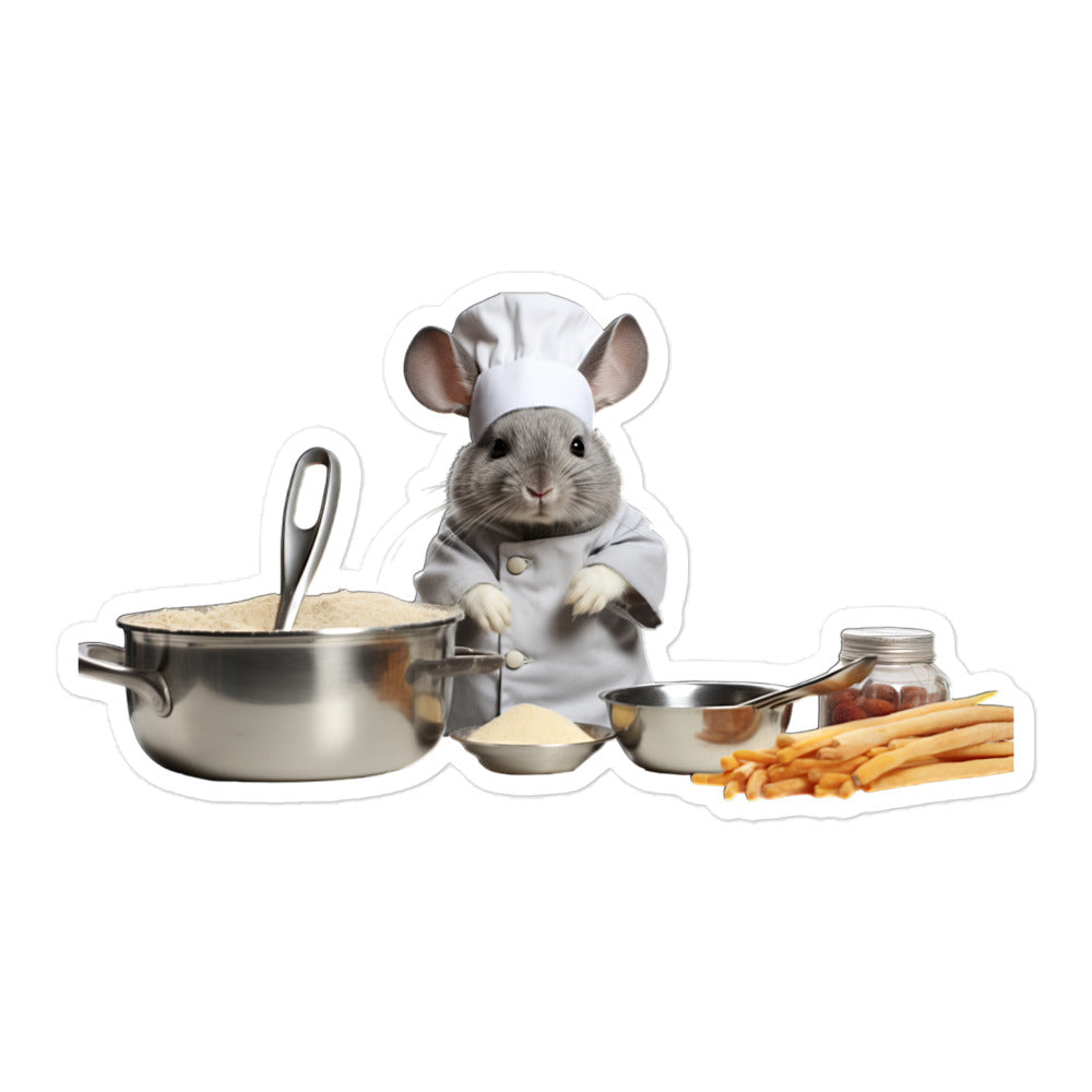 Chinchilla Chef Bunny Sticker - Stickerfy.ai