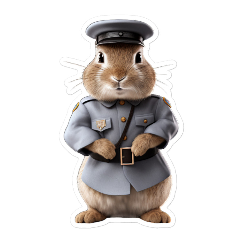 Dutch Security Officer Bunny Sticker - Stickerfy.ai