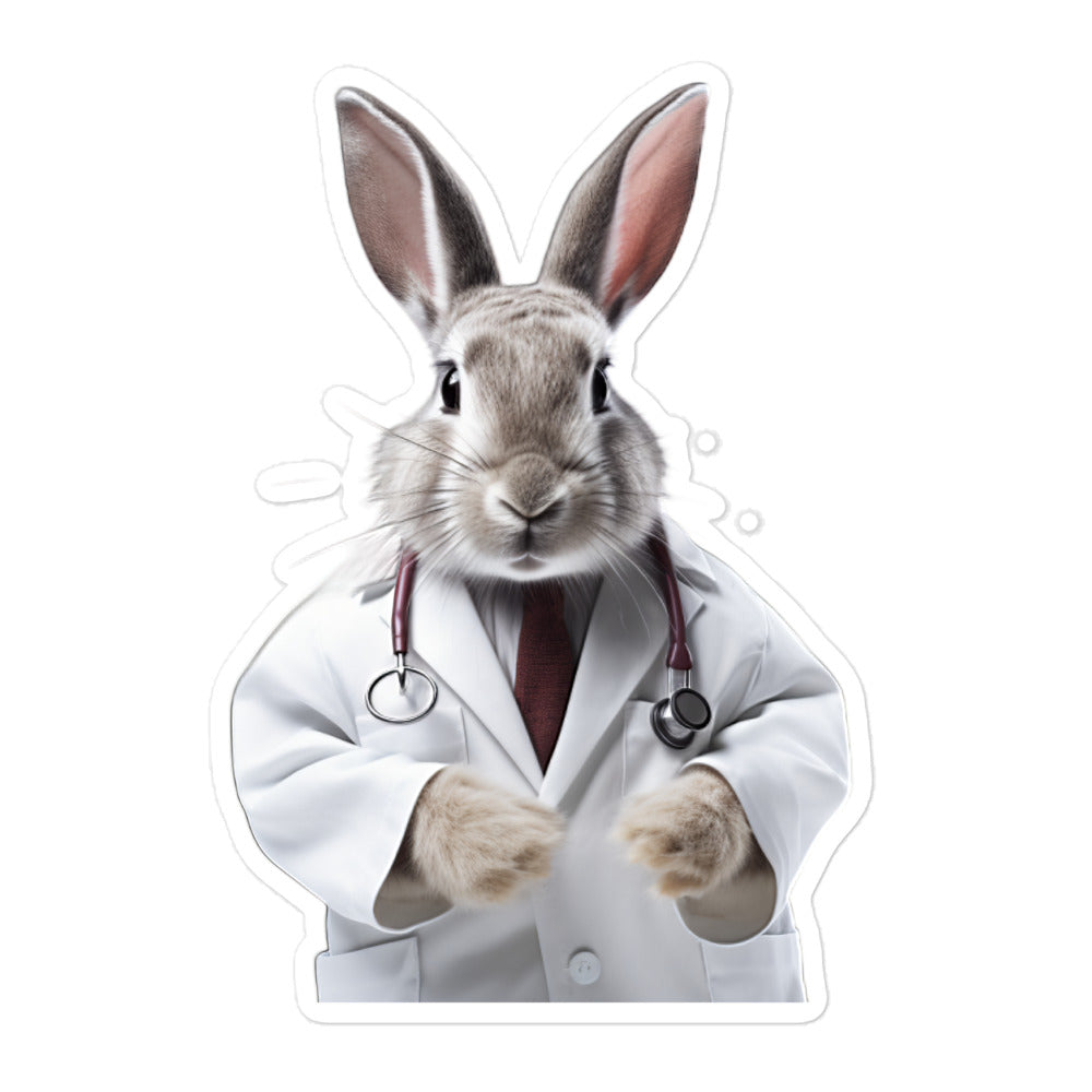 Dutch Compassionate Doctor Bunny Sticker - Stickerfy.ai