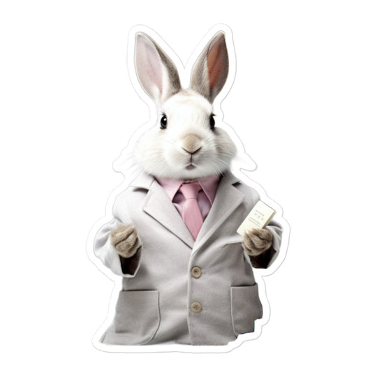 Havana Knowledgeable Pharmacist Bunny Sticker - Stickerfy.ai