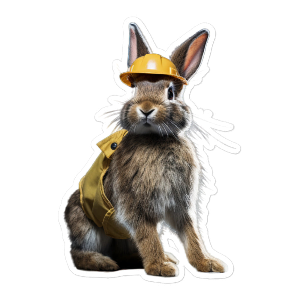 Havana Contractor Bunny Sticker - Stickerfy.ai