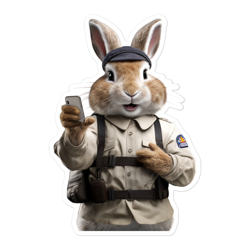 Himalayan Transit Operator Bunny Sticker - Stickerfy.ai