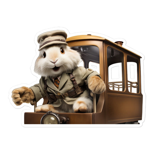 Himalayan Transit Operator Bunny Sticker - Stickerfy.ai