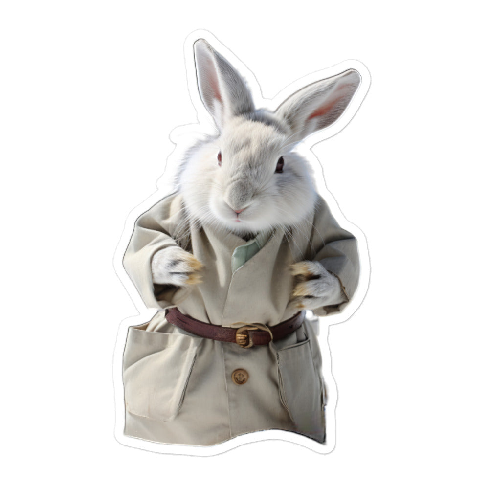 Himalayan Knowledgeable Pharmacist Bunny Sticker - Stickerfy.ai