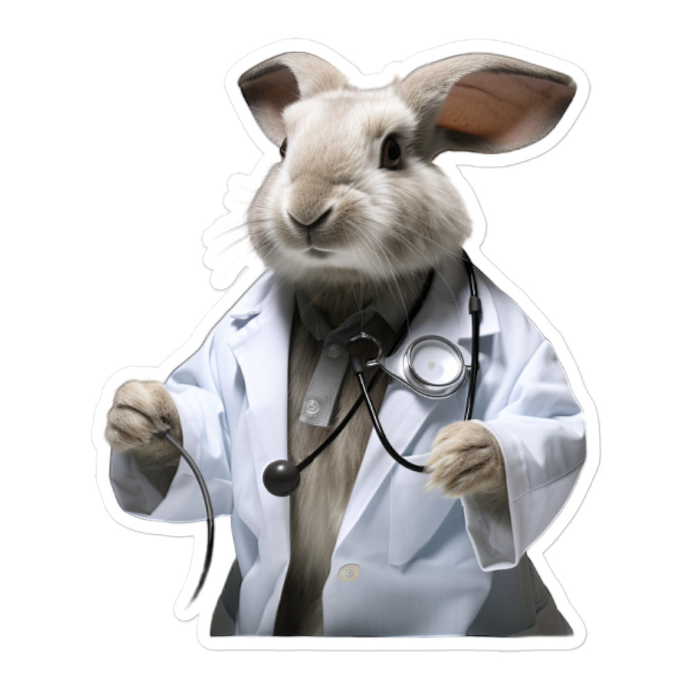 Himalayan Compassionate Doctor Bunny Sticker - Stickerfy.ai