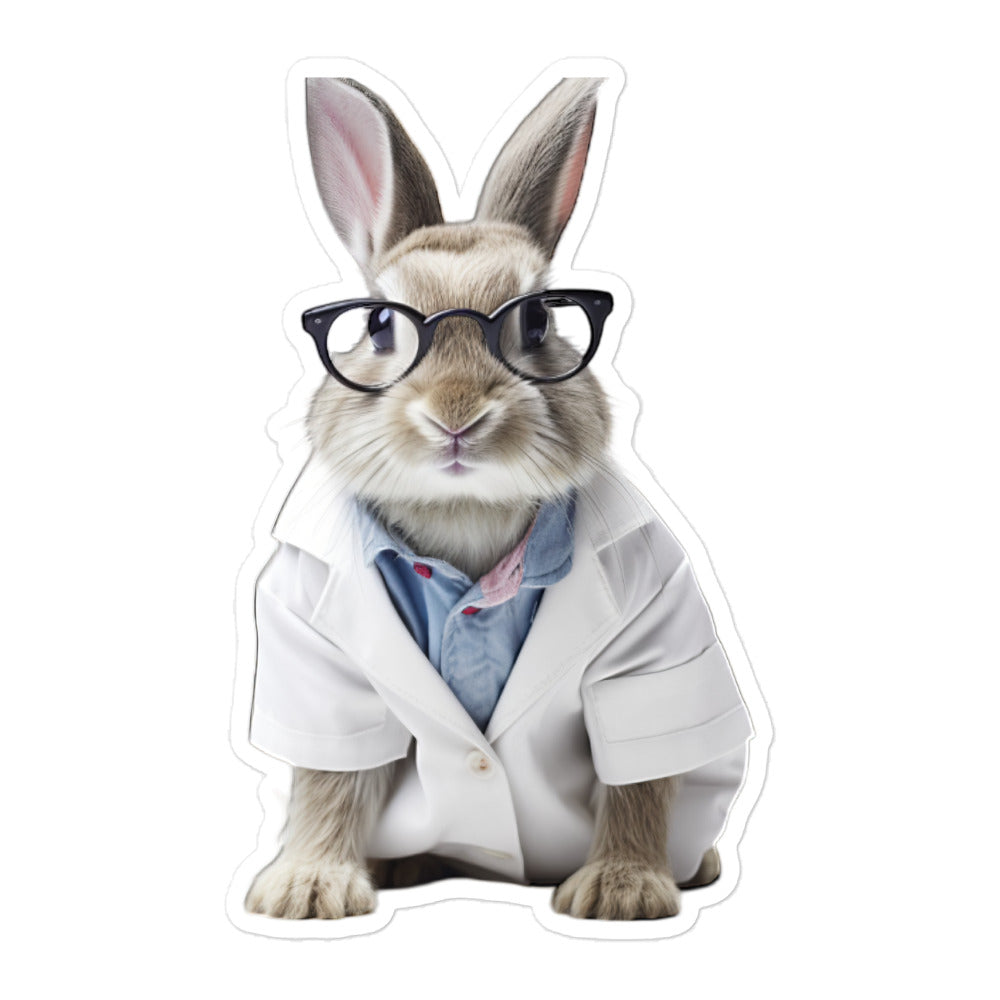 Himalayan Compassionate Doctor Bunny Sticker - Stickerfy.ai