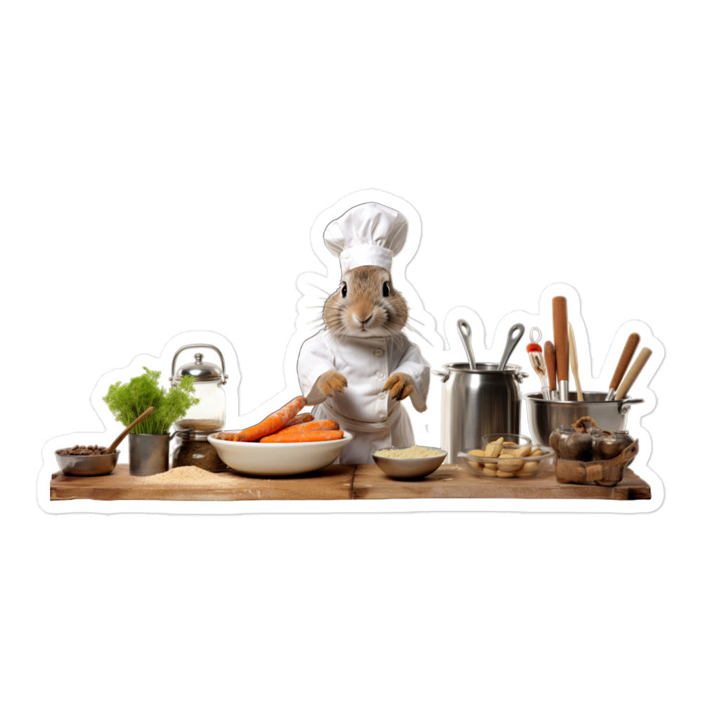 Himalayan Chef Bunny Sticker - Stickerfy.ai