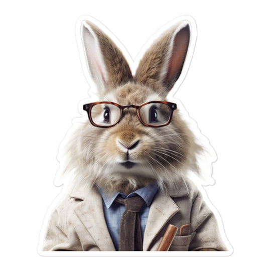 Jersey Wooly Knowledgeable Pharmacist Bunny Sticker - Stickerfy.ai