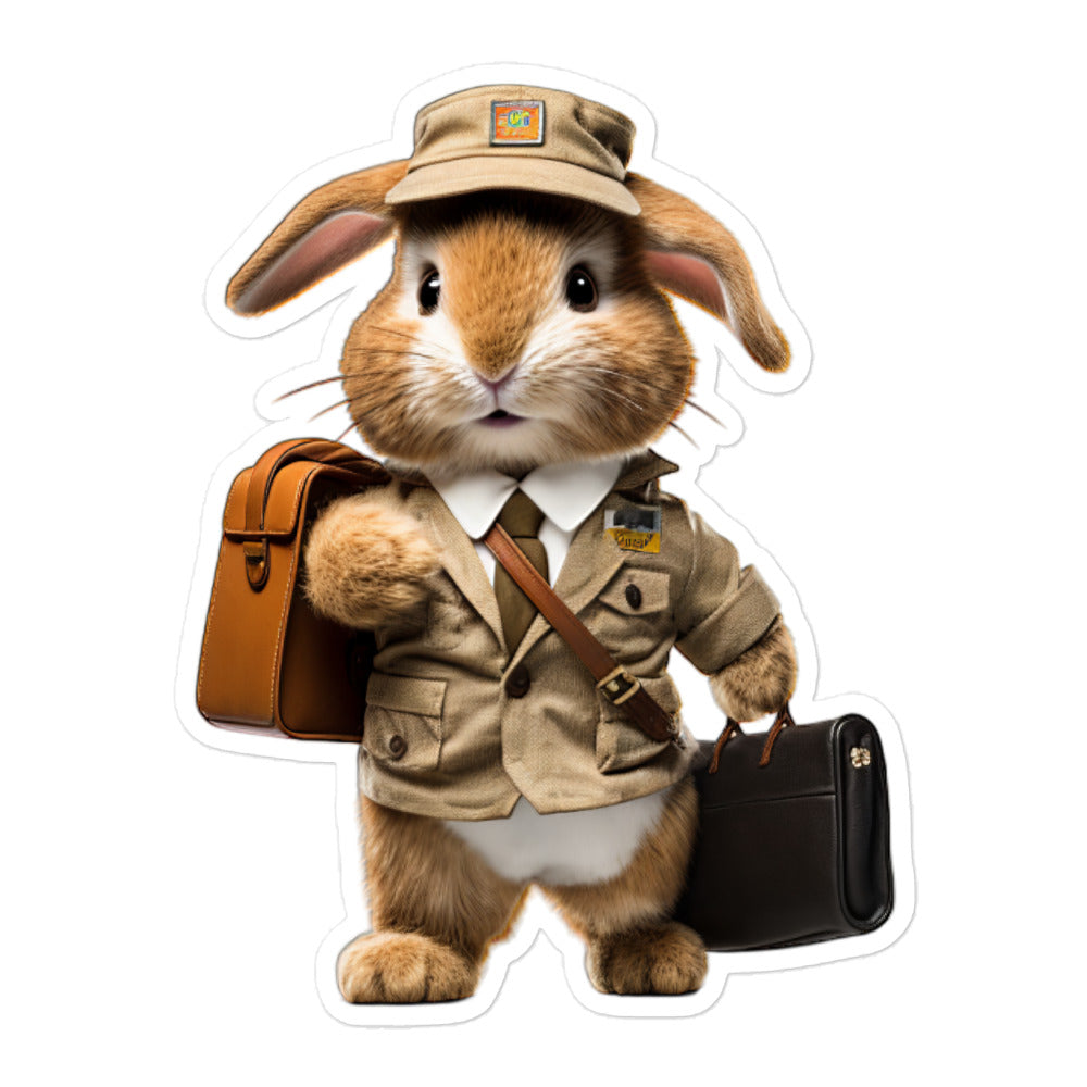 Jersey Wooly Transit Operator Bunny Sticker - Stickerfy.ai