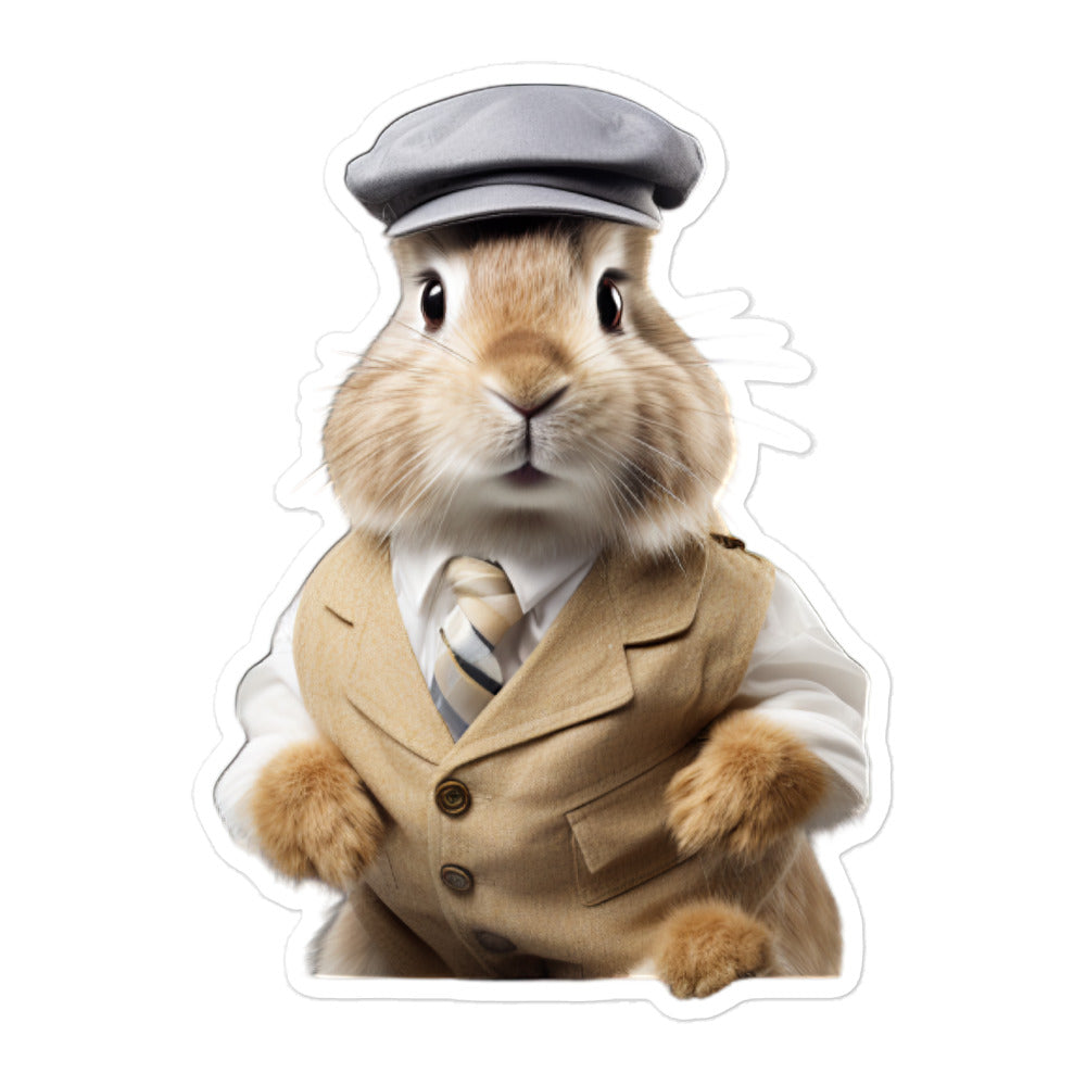 Jersey Wooly Transit Operator Bunny Sticker - Stickerfy.ai