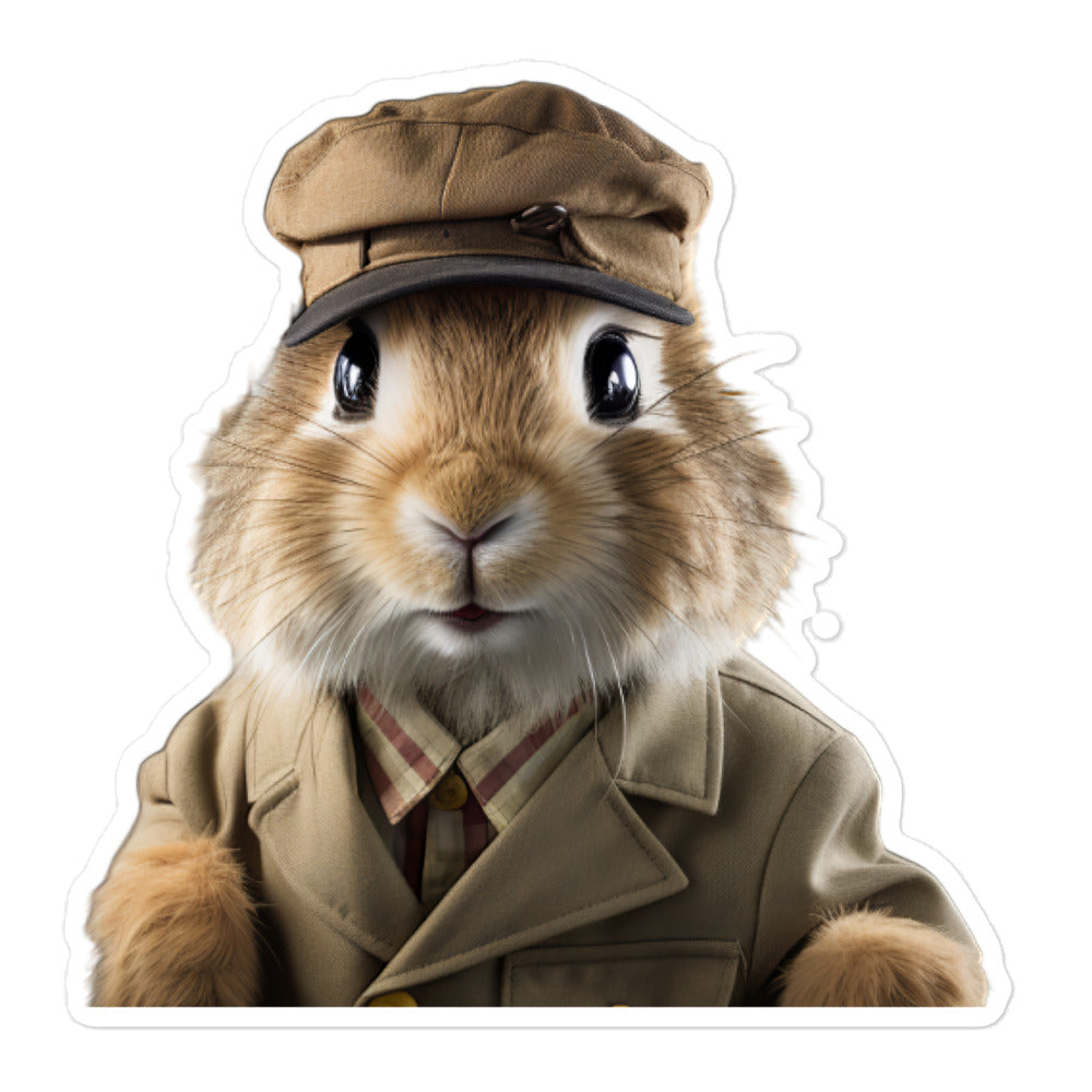 Jersey Wooly Transit Operator Bunny Sticker - Stickerfy.ai