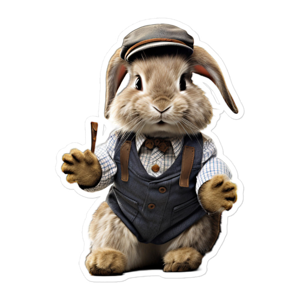 Jersey Wooly Transit Operator Bunny Sticker - Stickerfy.ai