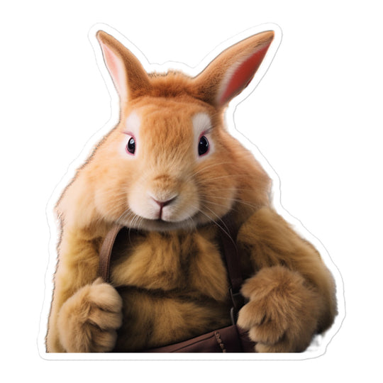 Jersey Wooly Transit Operator Bunny Sticker - Stickerfy.ai