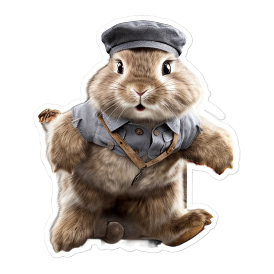 Jersey Wooly Transit Operator Bunny Sticker - Stickerfy.ai