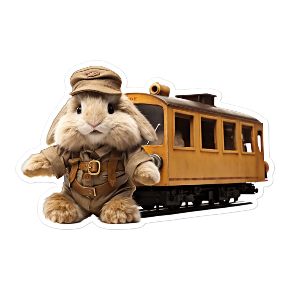 Jersey Wooly Transit Operator Bunny Sticker - Stickerfy.ai