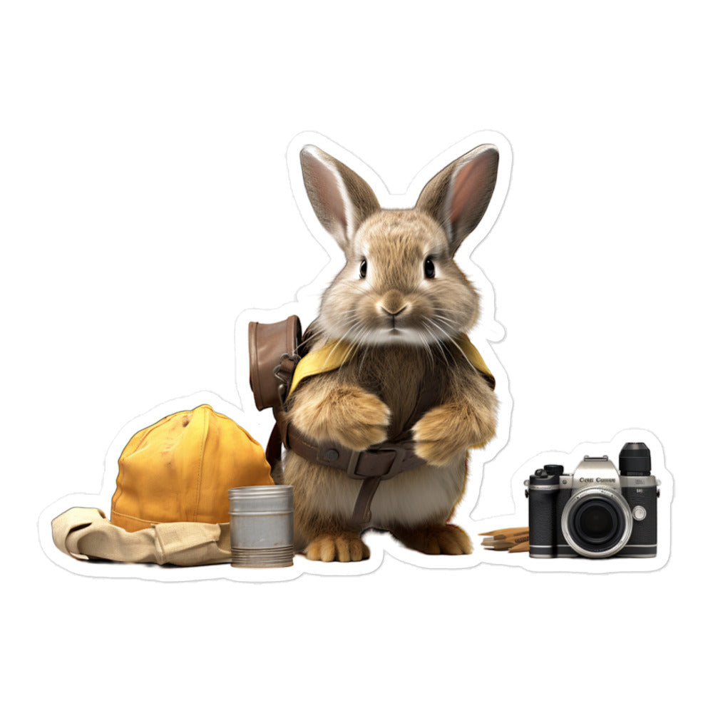 Jersey Wooly Contractor Bunny Sticker - Stickerfy.ai