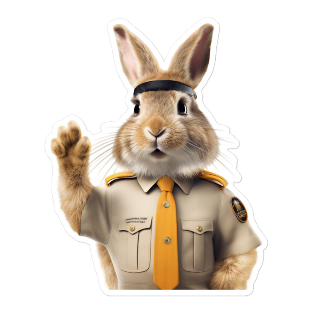 Lionhead Persuasive Sales Bunny Sticker - Stickerfy.ai