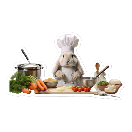 Mini Lop Chef Bunny Sticker - Stickerfy.ai