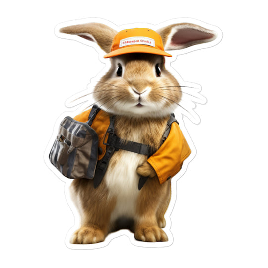 Mini Rex Transit Operator Bunny Sticker - Stickerfy.ai