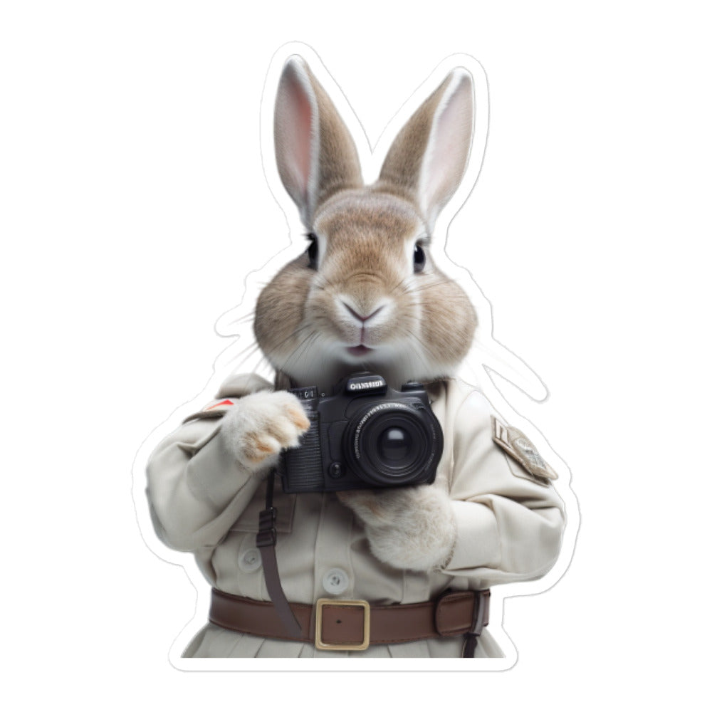 Mini Rex Security Officer Bunny Sticker - Stickerfy.ai