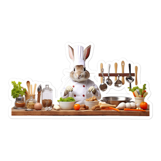 Mini Rex Chef Bunny Sticker - Stickerfy.ai