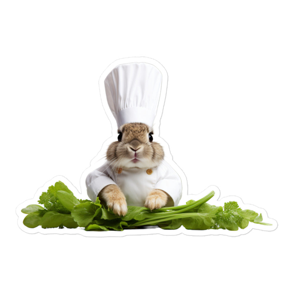 Mini Rex Chef Bunny Sticker - Stickerfy.ai