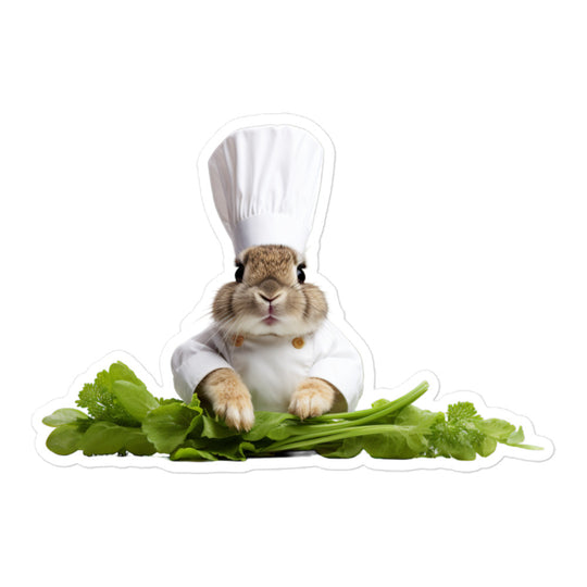 Mini Rex Chef Bunny Sticker - Stickerfy.ai