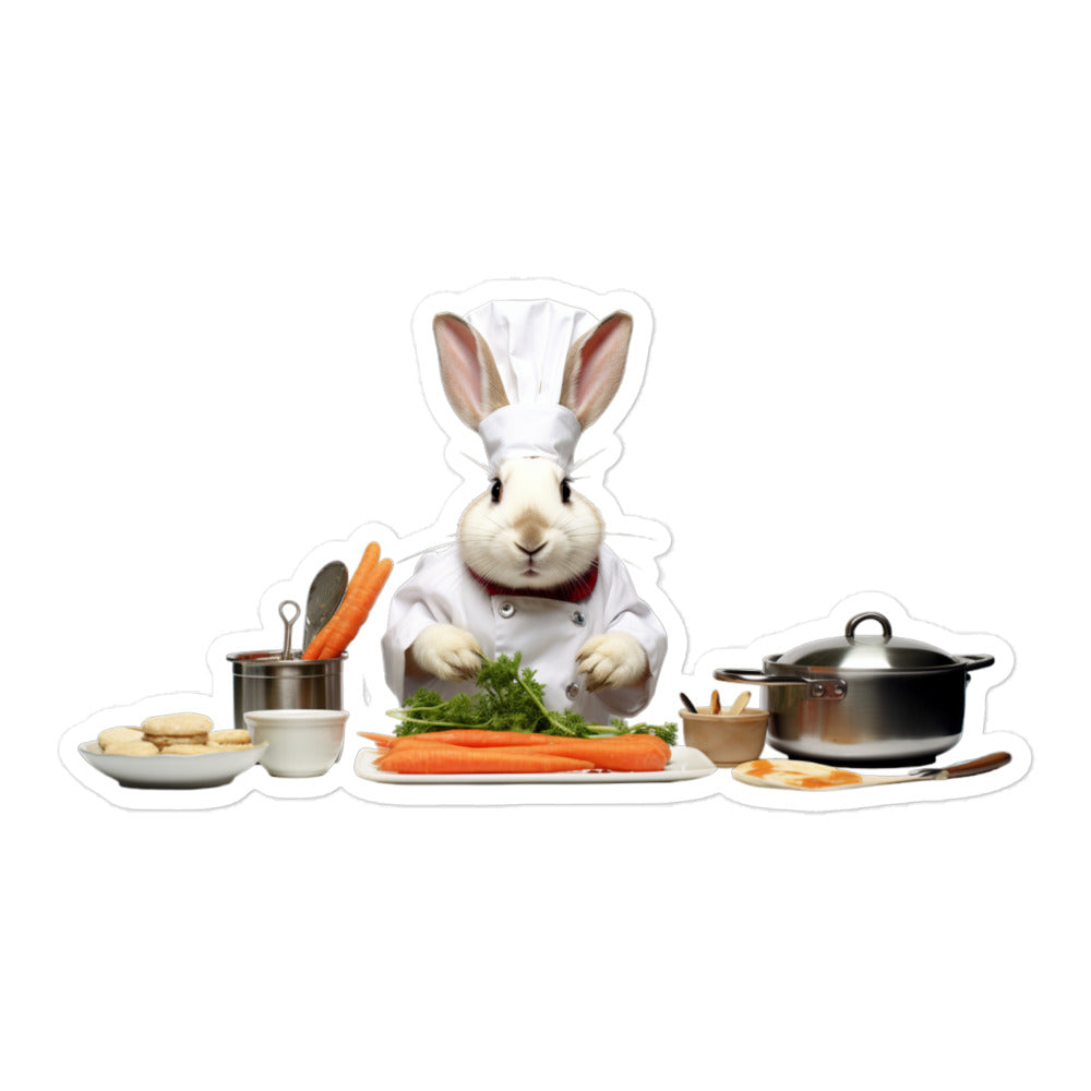 Mini Rex Chef Bunny Sticker - Stickerfy.ai