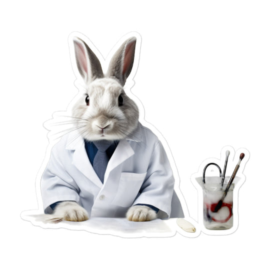 Netherland Dwarf Compassionate Doctor Bunny Sticker - Stickerfy.ai