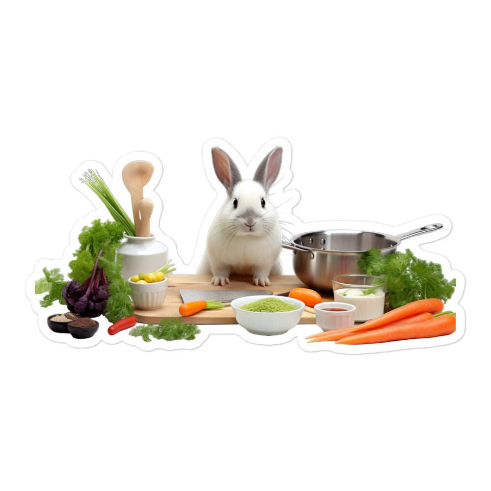 Netherland Dwarf Chef Bunny Sticker - Stickerfy.ai